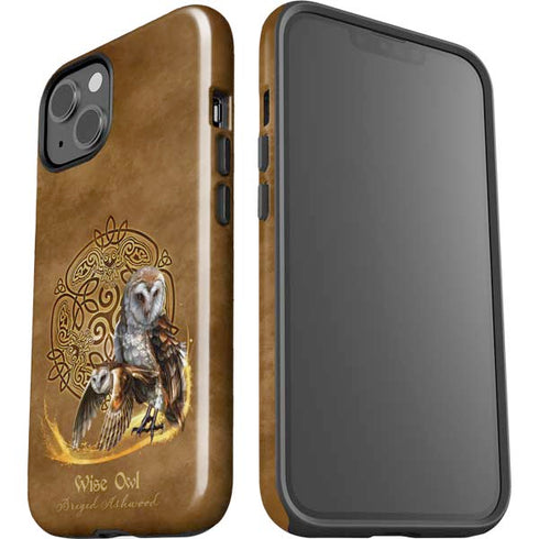 Owl Celtic Knot by Brigid Ashwood iPhone 15 Impact Case